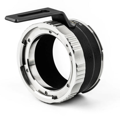 NiSi Athena PL-DX Mount Adapter rear angled view showing precision-machined metal construction