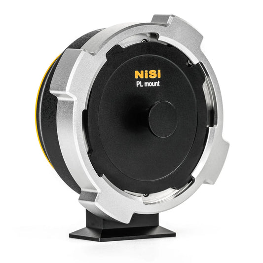 NiSi Athena PL-E Mount Adapter side view showing adapter body and support foot