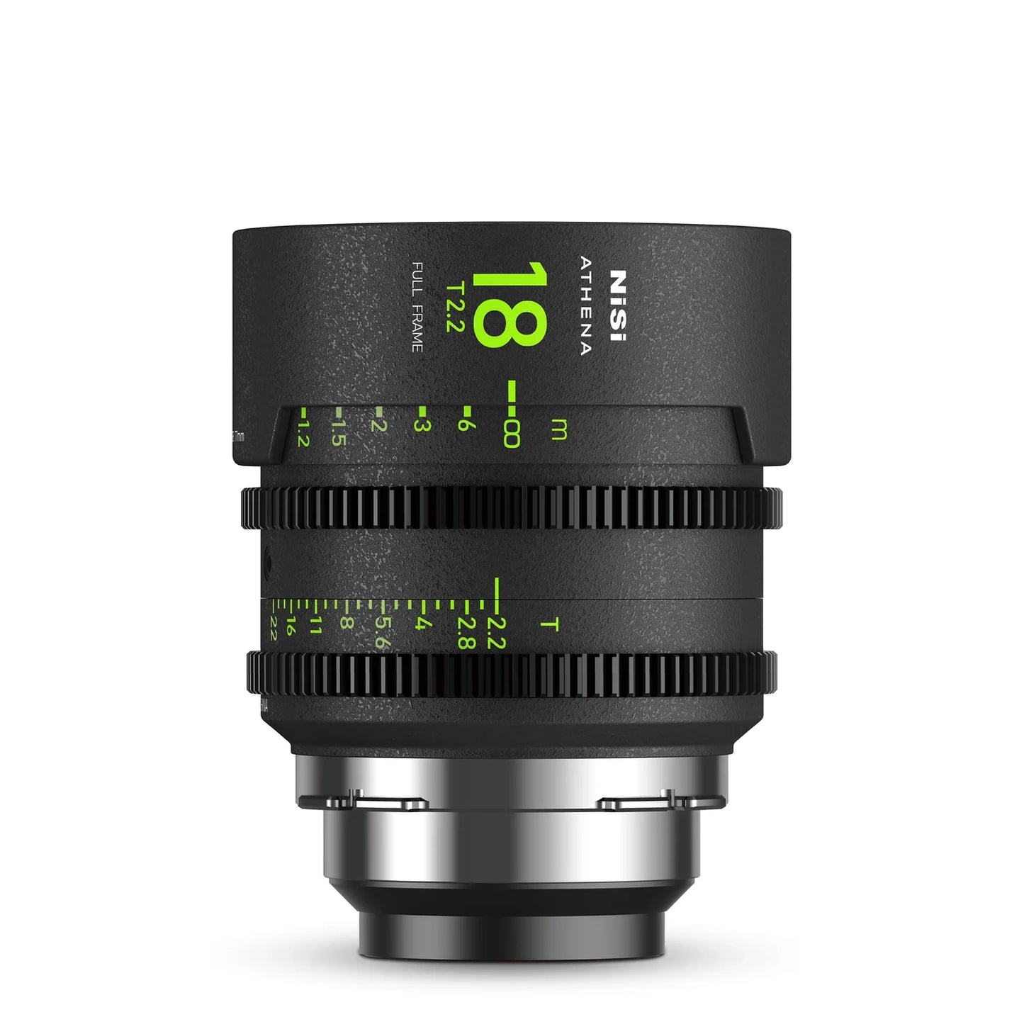 NiSi Athena Prime 18mm T2.2 full-frame cinema lens front product image
