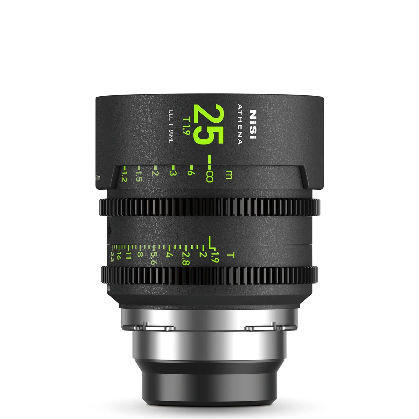 NiSi Athena Prime 25mm T1.9 full-frame cinema lens side product image