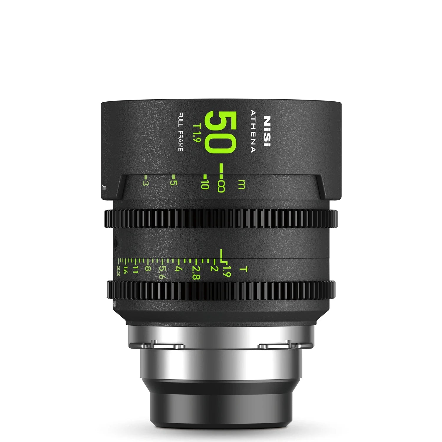 NiSi Athena Prime 50mm T1.9 full-frame cinema lens front product image