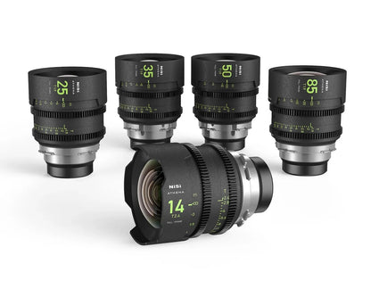 NiSi Athena Prime cinema lens kit with PL mount configuration