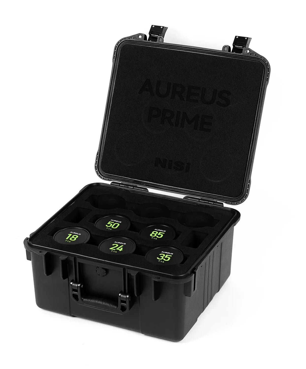 NiSi Aureus Prime hard case with five-lens kit