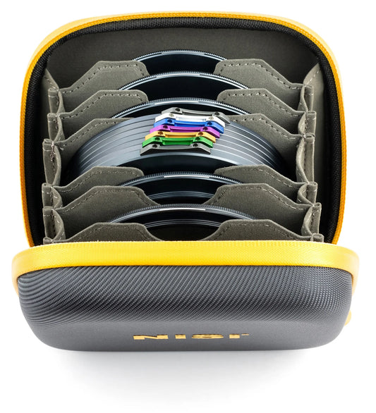 NiSi JetMag 82MAG filter caddy pouch open front view