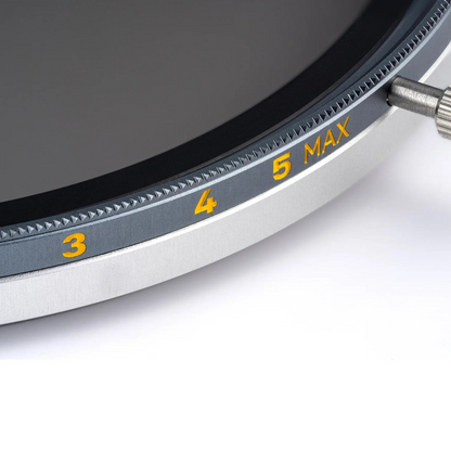 NiSi JetMag Pro 82mm VND 1-5 stop markings and adjustment scal
