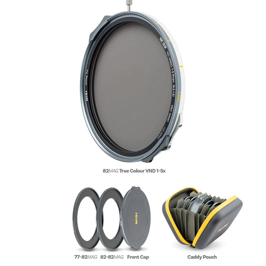 Contents included with the NiSi JetMag Pro 82mm VND 1-5 Stop Base Kit