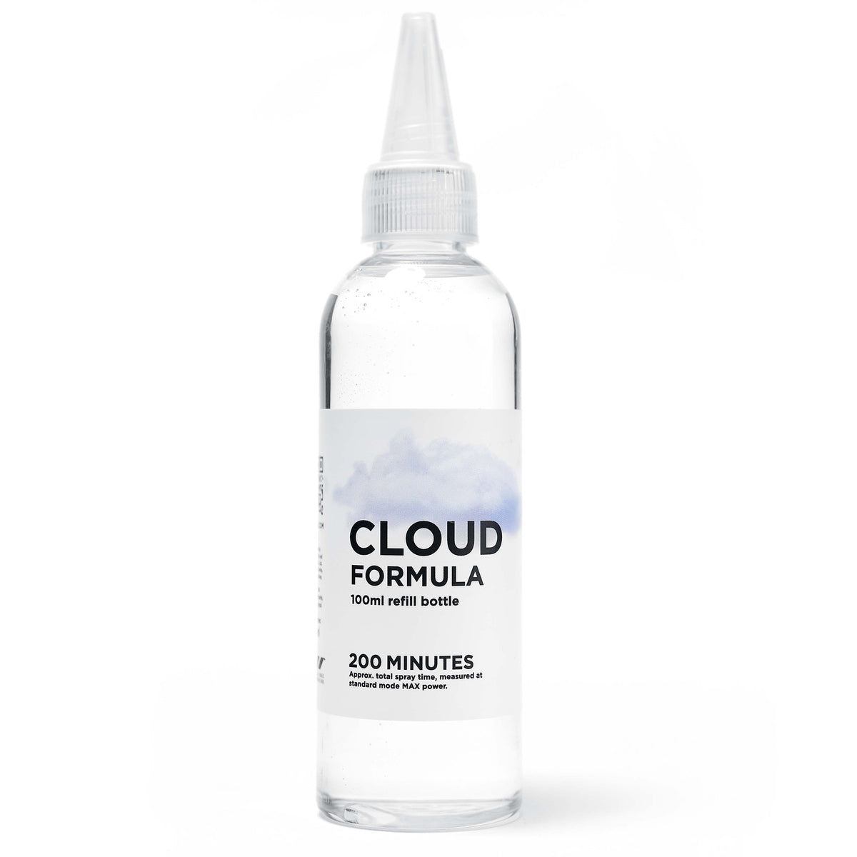 PMI Cloud Formula Refill 100ml bottle with dropper tip, front view