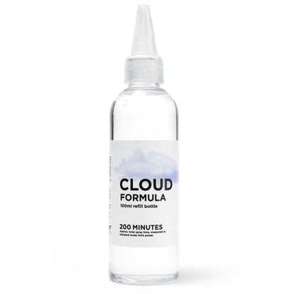 PMI Cloud Formula Refill 100ml bottle with dropper tip, front view
