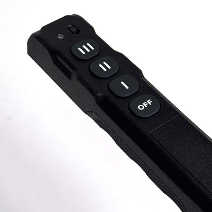 PMI SmokeNINJA Pro Trident Kit Trident handle remote buttons, angled close-up