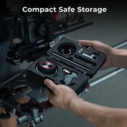 SmallRig wireless follow focus kit 4296B stored in compact protective carrying case