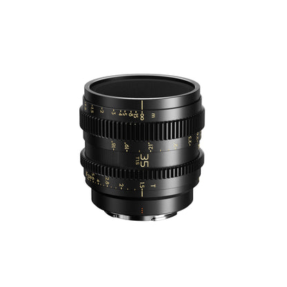 Thypoch Simera-C 35mm T1.5 cine prime lens, angled view