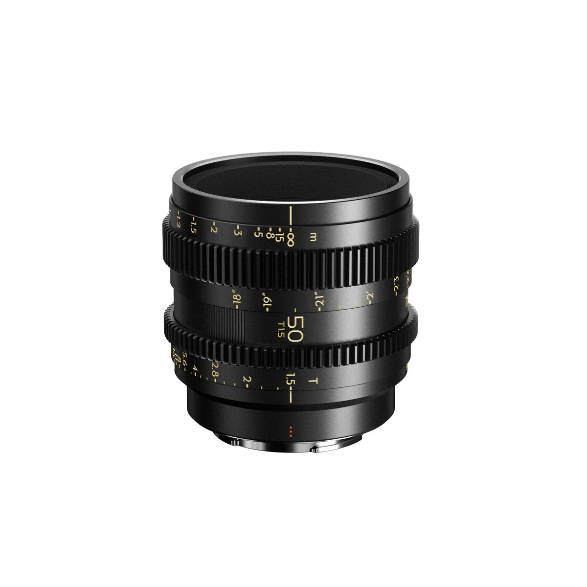 Thypoch Simera-C 50mm T1.5 cine prime lens, angled view